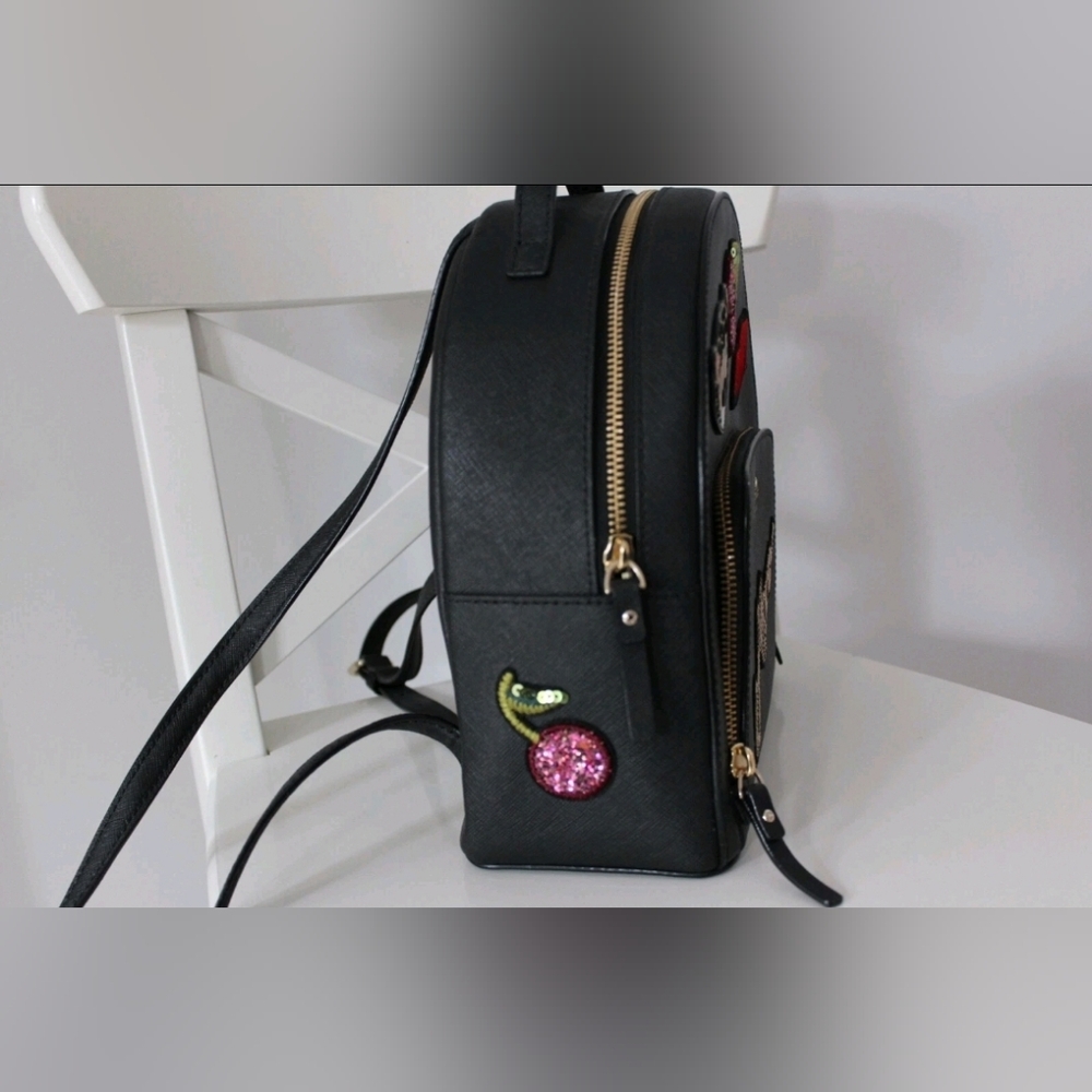Kate Spade Designer Run Wild Leopard Tomi Animal Cherry Lips Backpack - Picture 8 of 9